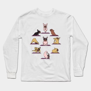 Frenchie Yoga Long Sleeve T-Shirt